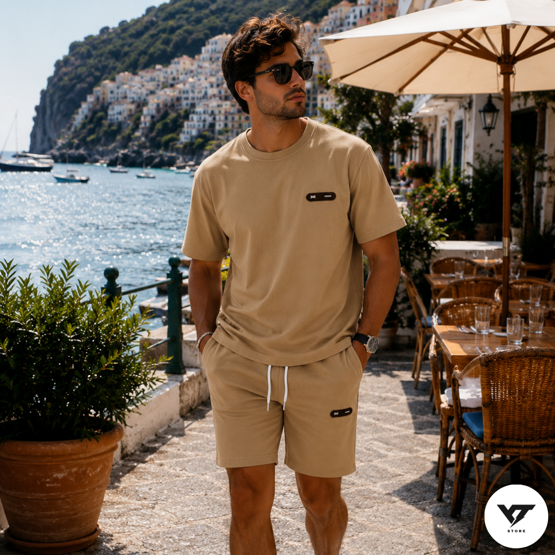 أنـسـومـبل صيـف رجالي⛱️🏝️🍹 تـريـكو + شــورط